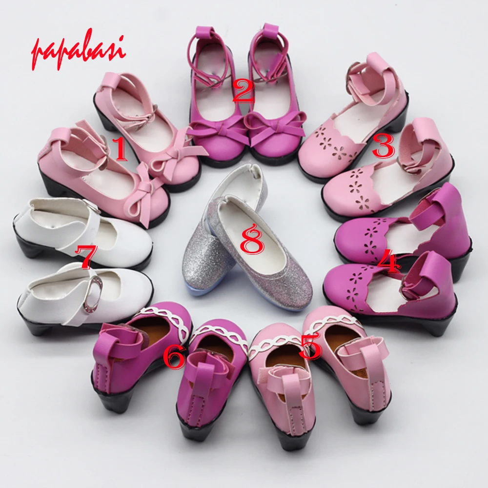 7 8cm Assorted Colors High Heels Princess Shoes for BJD font b Doll b font Toy