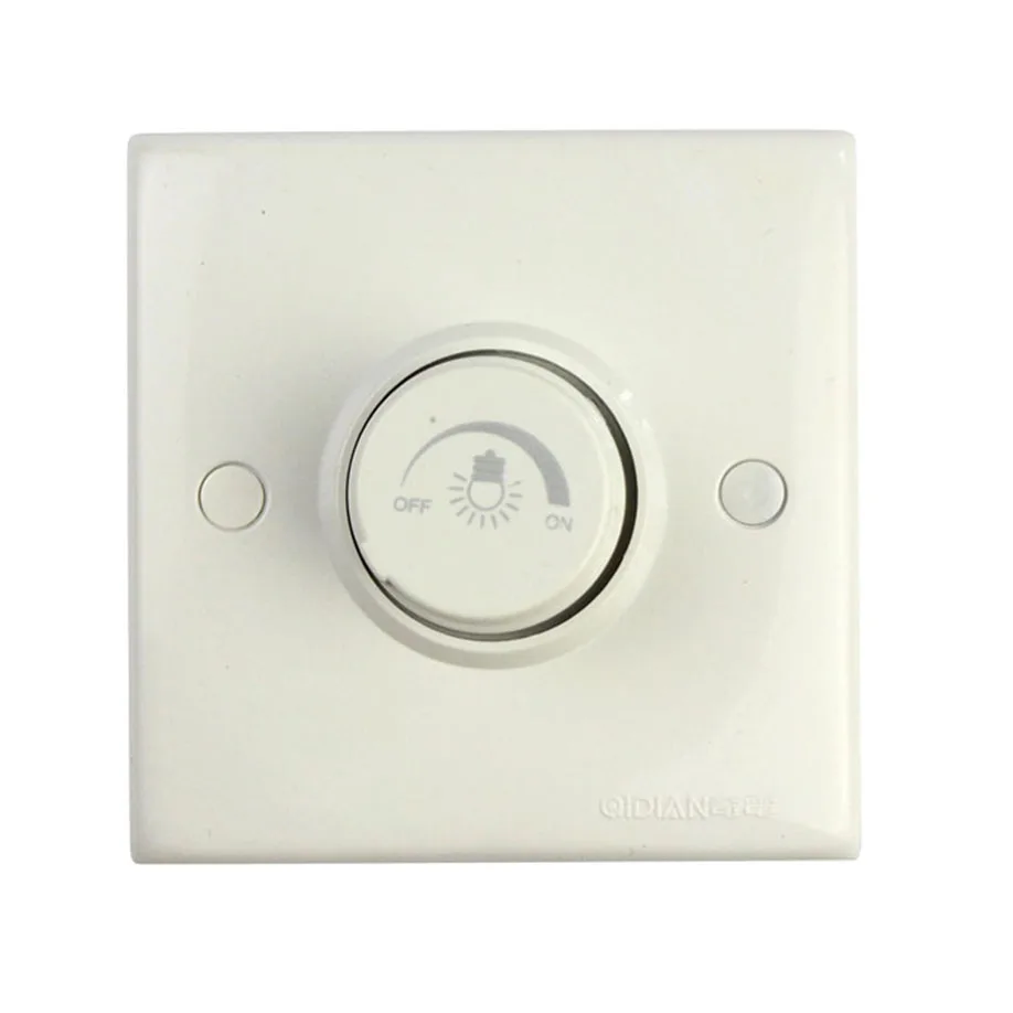 New Rotating Triac LED Dimmer Switch Wall Socket 300W 220V For LED