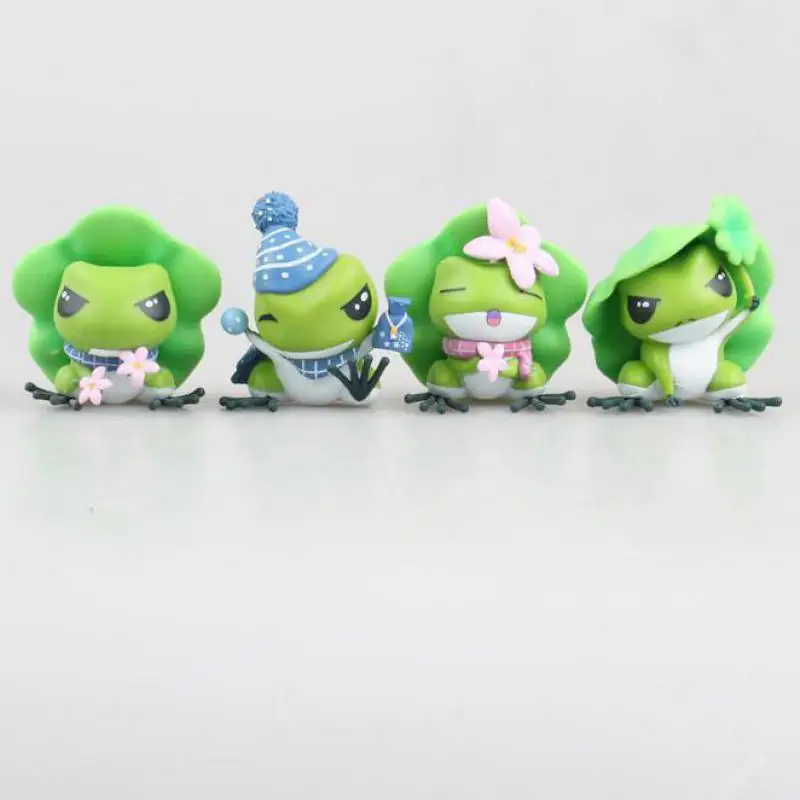 

4pcs Travel Frog Japanese Anime Figures Action Toy Figures Pvc Model Collection For Baby Girls Kids Lover Children Best Gift