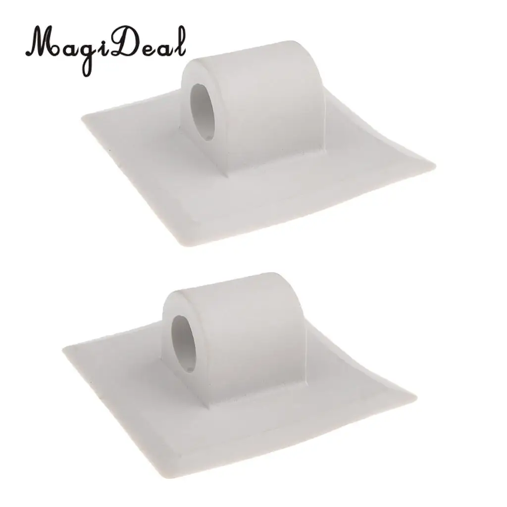 MagiDeal 2 Pieces Kayak Fishing Boat Engine Motor Mount Stand Holder Bracket Black/White