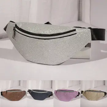 

New Women Reversible Mermaid Sequin Shinny Fashion Design Waist Fanny Pack Belt Bum Bag Pouch Hip Purse Stylish Cool Waist Bags
