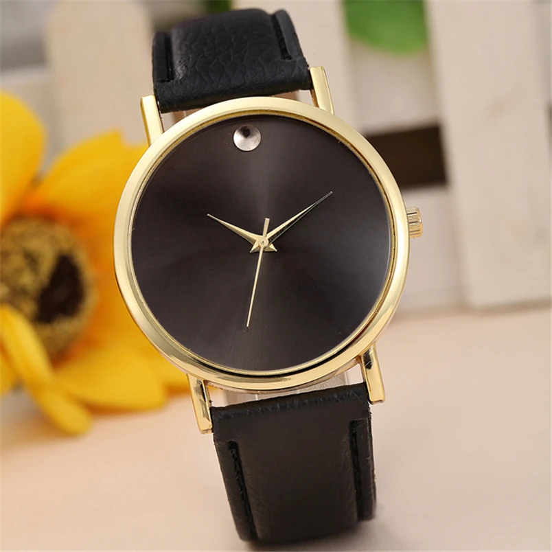Geneva Vintage Geneva Fashion Womens Retro Design Leather Band Analog