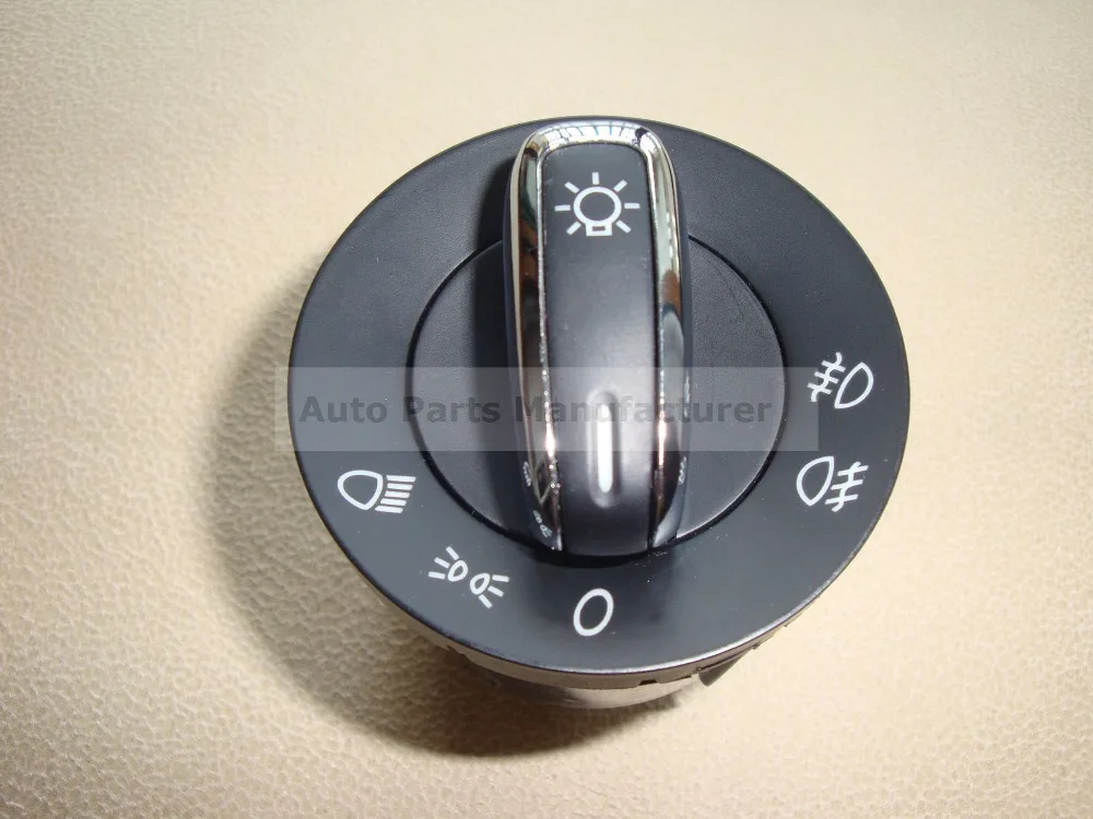 Chrome Headlight Switch Fog Light For Volkswagen VW Tiguan Passat B6 B7