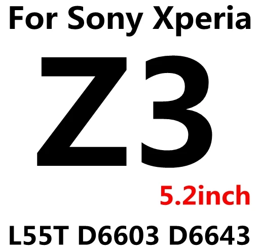 2 шт.(передняя и задняя) 9H закаленное стекло для sony Z1 Z4 Z5 Compact mini Z5 Premium Dual Z Z2 Z3 M4 M5 чехол Защитная пленка - Цвет: For sony Z3