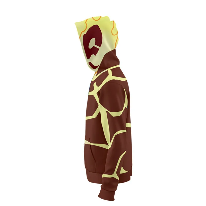 Fans Wear 3d Printed Hoodies AnimeBen 10 Alien Force Hooded Sweatshirts Heatblast Sweatshirt Halloween Cosplay Men Hoodie