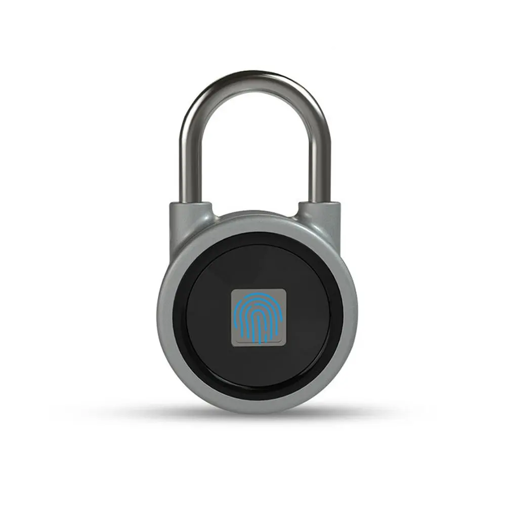 P2 Smart Fingerprint Padlock USB Rechargeable Waterproof Anti-Theft Security Lock Door Luggage Case Lock