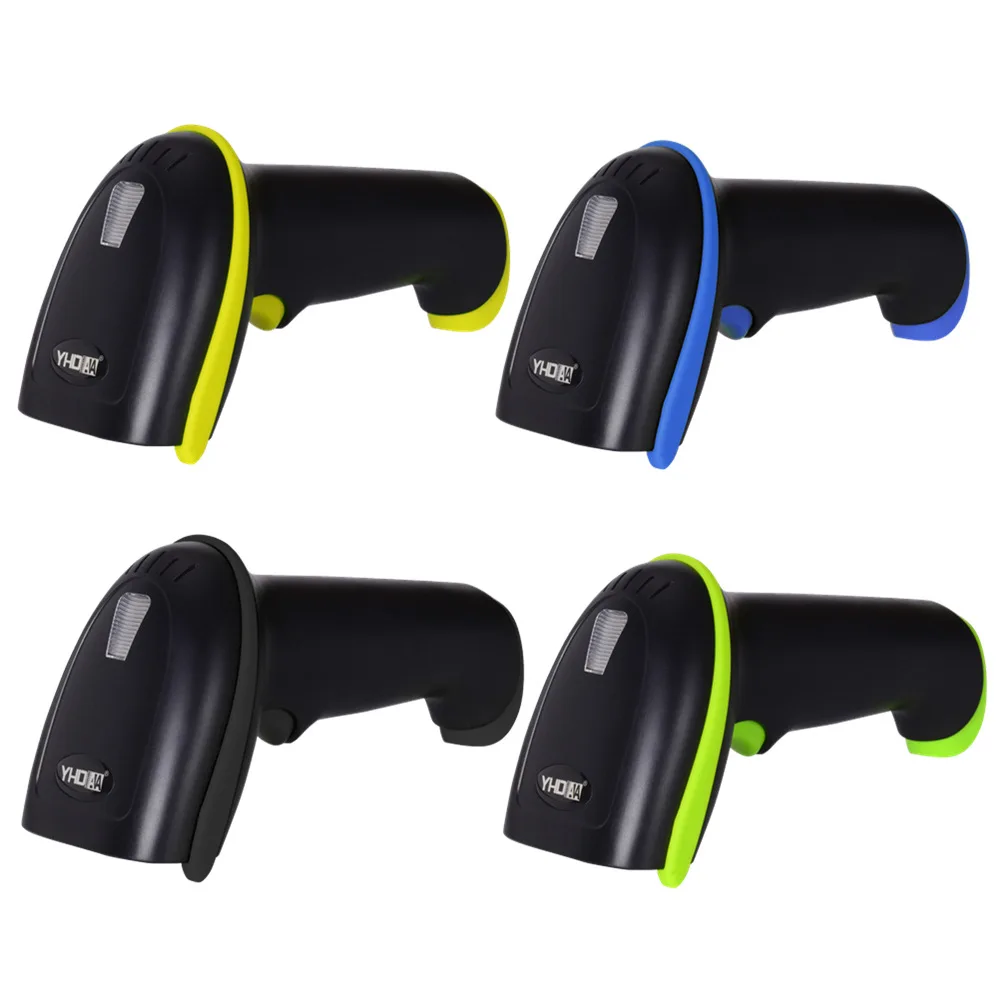 Scanner de Código de Barras sem Fio Reader para Pos Sistema de Supermercado Handheld Laser Bluethooth Cabo Usb Bar Code 1d 9 Cheap Scanners