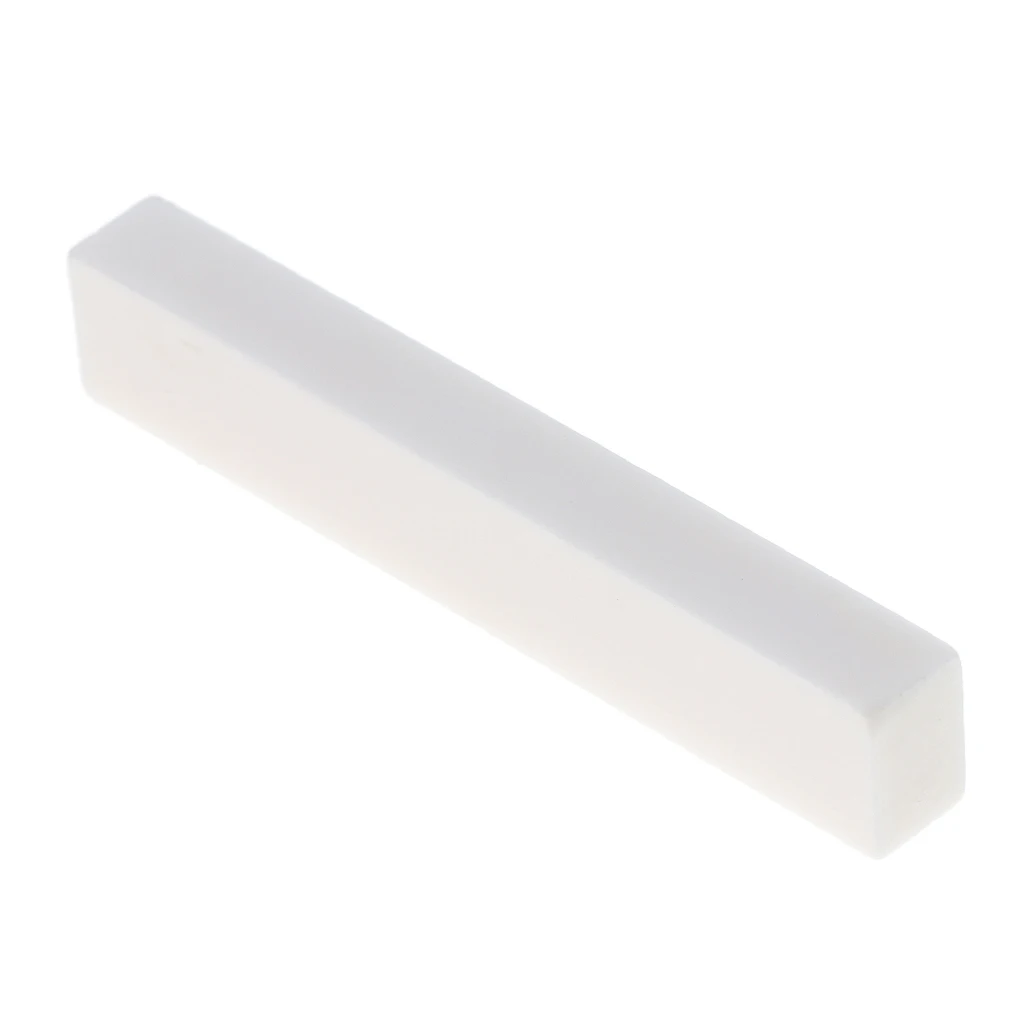 Replacement Acoustic Guitar Bone Nut White Bone Nut Material Uncut Unslotted DIY For LP Tele Acoustic Guitar 52x6mm