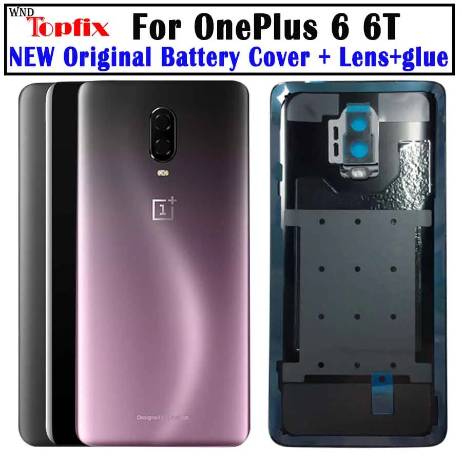 Оригинальное стекло для OnePlus 6 6T задняя крышка аккумулятора Oneplus 7 Pro чехол 1 +