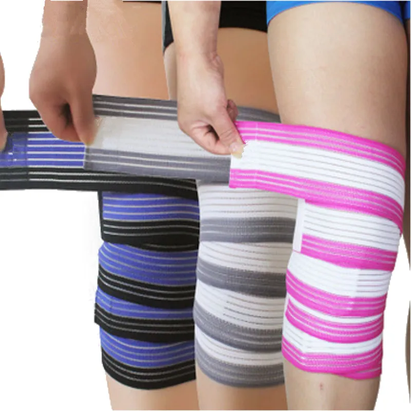 

Breathable High Elastic Knee Bandage Fitness Sports Protective Knee Support Brace Wraps for Running Cycling Compression Pad