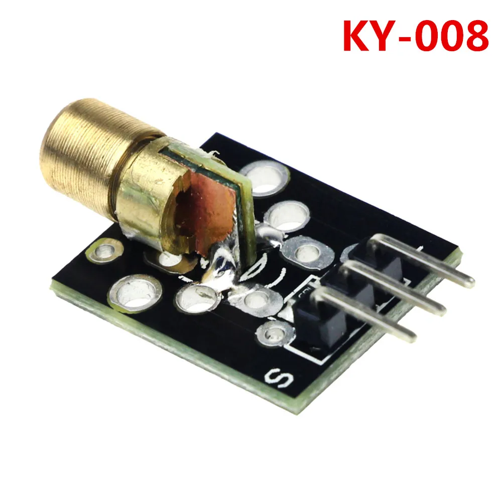 

3pin 650nm Red Laser Transmitter Dot Diode Copper Head Module KY-008 for arduino DIY Kit