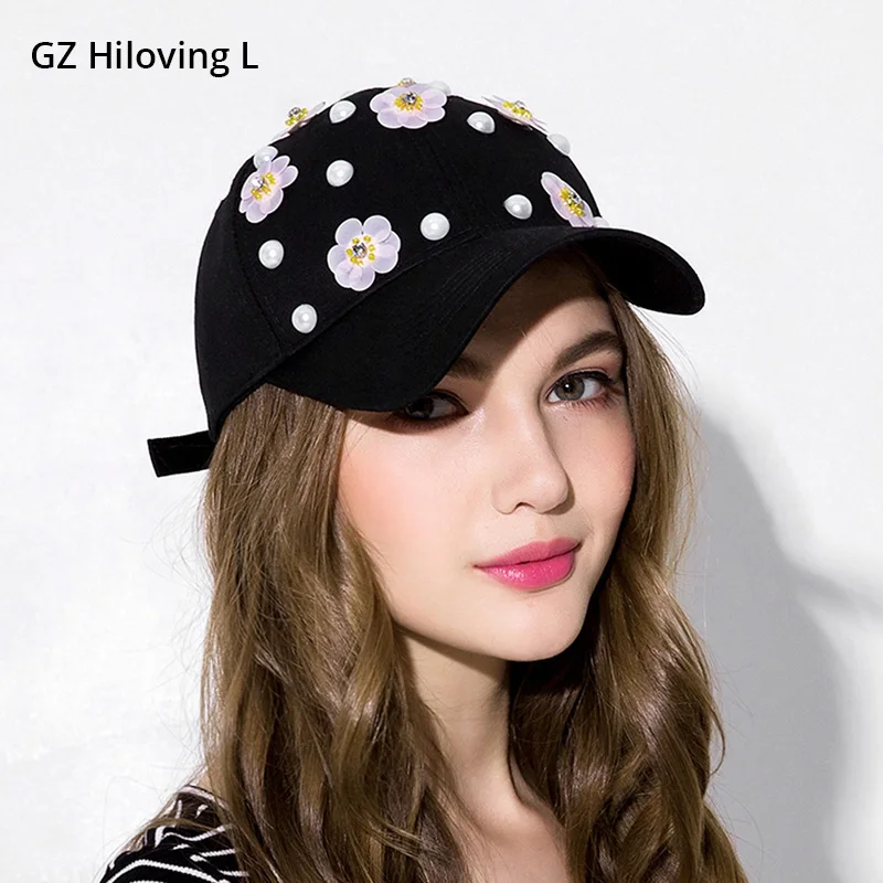 Женская Бейсболка GZHilovingL модная летняя и осенняя черная хлопковая бейсболка с