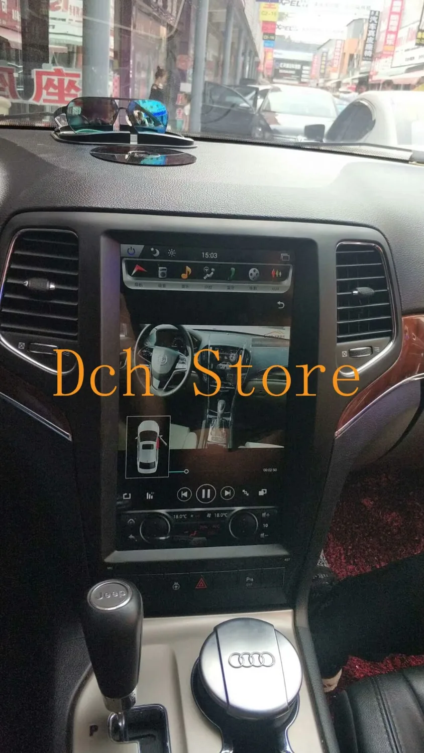 13,3 дюймовый вертикальный автомобильный сенсорный экран в стиле Tesla стиль Android 8,1 автомобильный dvd-плеер gps для jeep Grand Cherokee 2009-2012 навигация Радио carplay