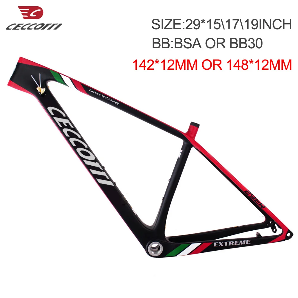 

New design carbon mtb frame T1000 UD matte bike frame Ceccotti bicycle frame