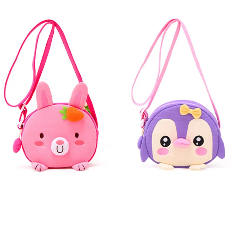 

Child Kids Girls Embroidery Cute Cartoon Rabbit Tigers Duck Mini Bags Handbag Messenger Shoulder Bag Candy Coin Handbags Purse