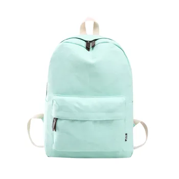 

Canvas Woman Backpack Preppy Shoulder Girls Bookbags School Travel Backpack Solid School Bags For Teenagers Mochila Feminina#Zer
