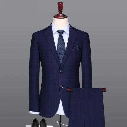 New Coming Business Casual Style Plus Men Suits Double Breasted Groom Tuxedos Prom Party (Jacket+Pants) 2 Pieces Men Suits New Coming Business Casual Style Plus Men Suits Double Breasted Groom Tuxedos Prom Party (Jacket+Pants) 2 Pieces Men Suits