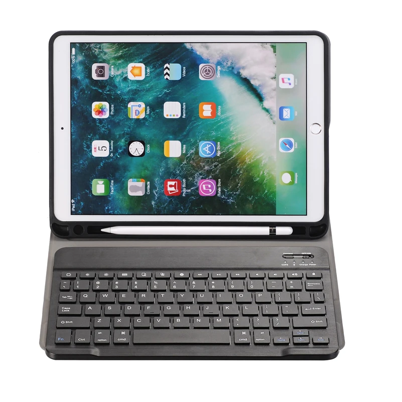 10,5 клавиатура для iPad Air() и iPad Pro 10,5 дюймов, алюминиевая Bluetooth клавиатура с подсветкой клавиш(серый космос