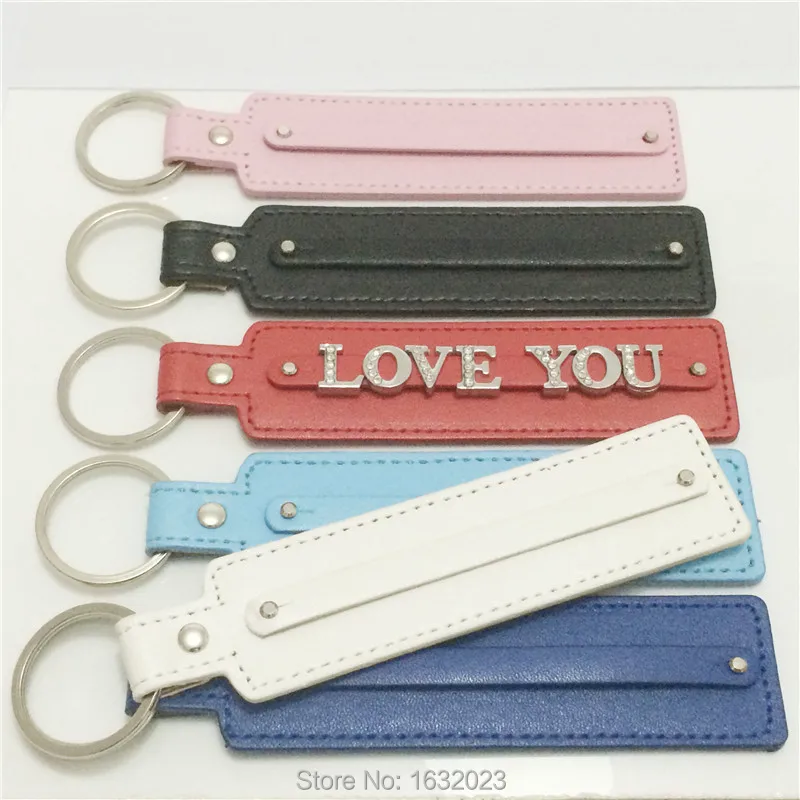 

Hot Wholesale 20PCS/Lot DIY 8MM Keychains Personalized Key Rings Fit Slide Letter&Numbers Charms KC02