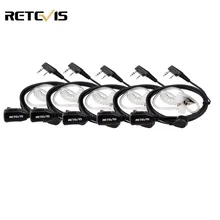 5pcs Retevis PTT Mic Air Acoustic Tube Earpiece font b Walkie b font font b Talkie