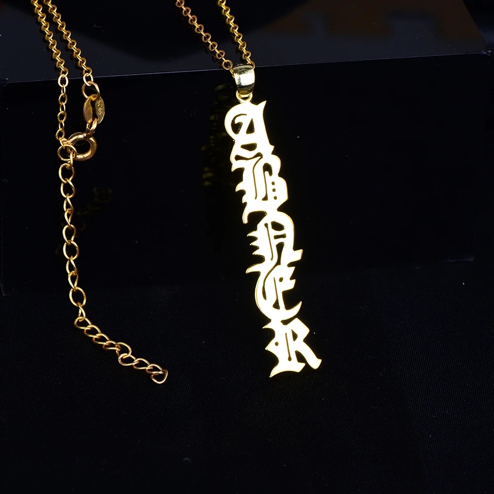 925 Silver Personalized Name Necklace Women Pendant Necklace Custom Name Necklaces & Pendants Jewelry Gift For Mom Dropshipping  (3)