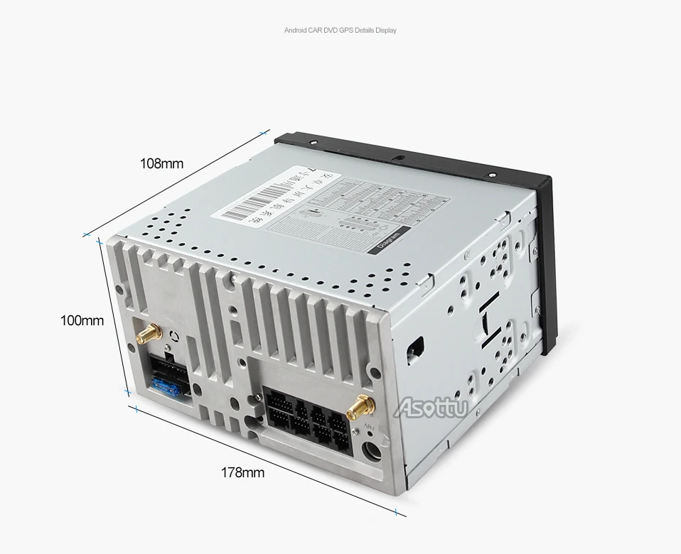 Sale Asottu CWD7060 2G android 8.1 car dvd gps navigation radio video player stereo universal 2 din radio car multimedia player gps 22