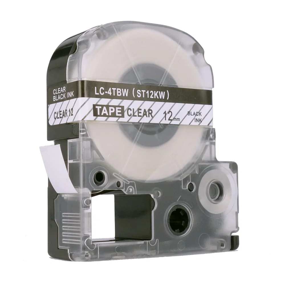 Molshine 2 шт. lc 4tbn9 4tbw9 (st12kw) совместимые Метки Клейкие ленты для epson черный на
