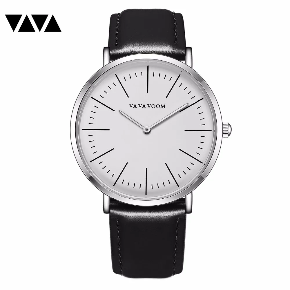 Мода 2019 г. новый бренд часы для мужчин контракт дизайн кварц-часы повседневное бизнес из искусственной кожи ремешок наручные часы relogio masculino