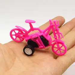 5 шт./лот случайный цвет 6.5 см пластик велосипед мини отступить спортивные Велоспорт модель игрушки для детей подарок