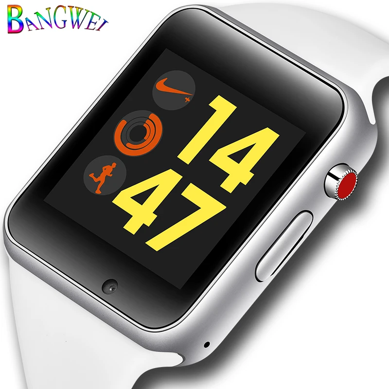 BANGWEI Новый Bluetooth Смарт часы с камера Facebook Whatsapp Twitter Синхронизация SMS Smartwatch