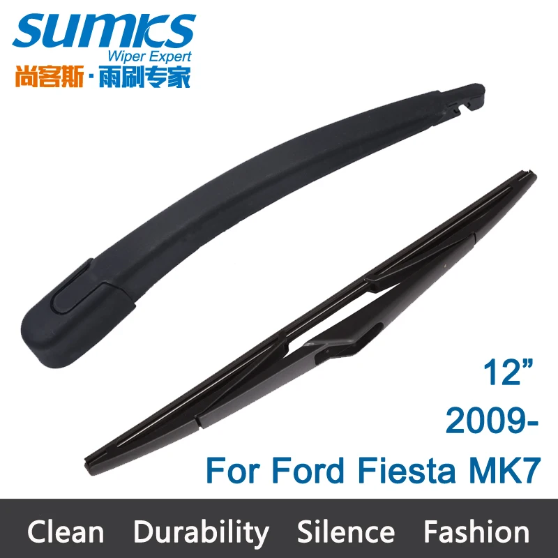Prix pour Nouvelle Fenêtre Arrière D'essuie-glace Bras et la Lame Pour Ford Fiesta MK7 (à partir de 2008) 12 "R12J690 Prix pour Nouvelle Fenêtre Arrière D'essuie-glace Bras et la Lame Pour Ford Fiesta MK7 (à partir de 2008) 12 "R12J690