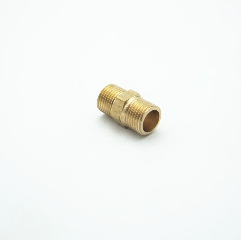 

1/8" BSP Male Length 18mm Connection Hex Brass Pipe Adapter Coupler Reducer Connector For Fuel Gas Water