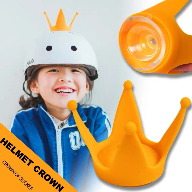 

Kids Creative Cute Motorcycle Helmet Crown Ornament Goddess Helmet Adorning For Cycling, Roller Skating, Skiing Helmets