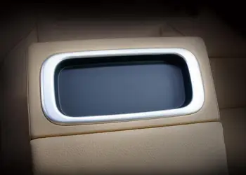 

For Volvo XC60 2018 1PC Matte Silver ABS Chrome Car Rear Water Cup Holder Cover Trim Moldings Car Styling Auto Accessories