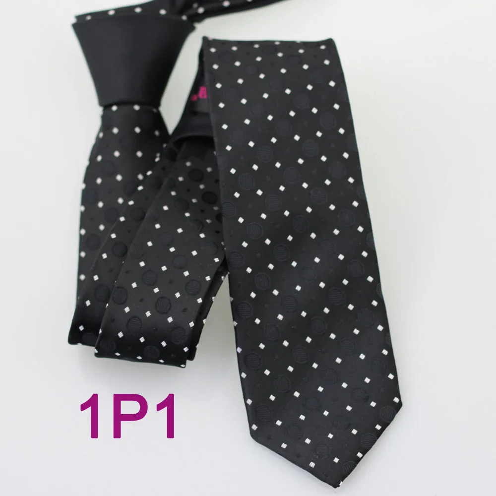YIBEI Coachella Узкие галстуки галстук-бабочка дизайн в черно-белую узел контрастного черного цвета с серебристыми пятна, точки микрофибра галстук тонкий узкий галстук