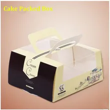 Счастливые времена ручка west point упаковочная коробка окна коробки для праздничного торта яйца-tart десертная коробка для печенья 5 шт
