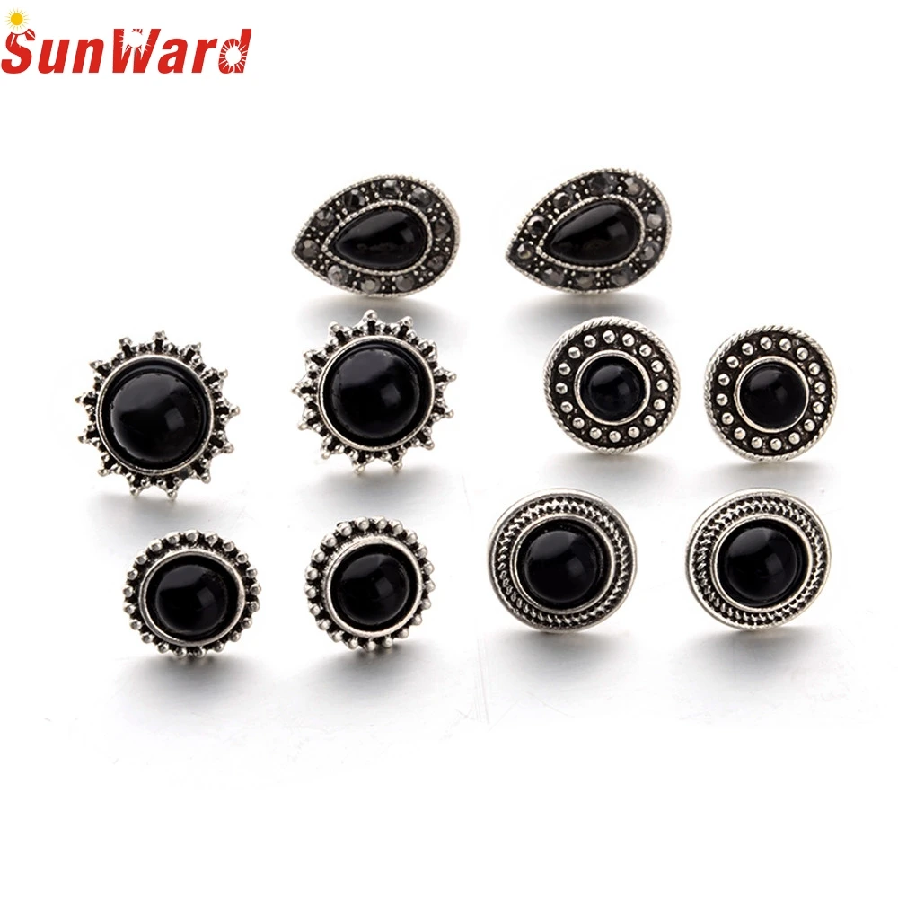 

OTOKY 2018 Hot Sale 12Pair Vintage Women Retro Silver Ear Stud Earrings Set Fashion Jewelry Mar12