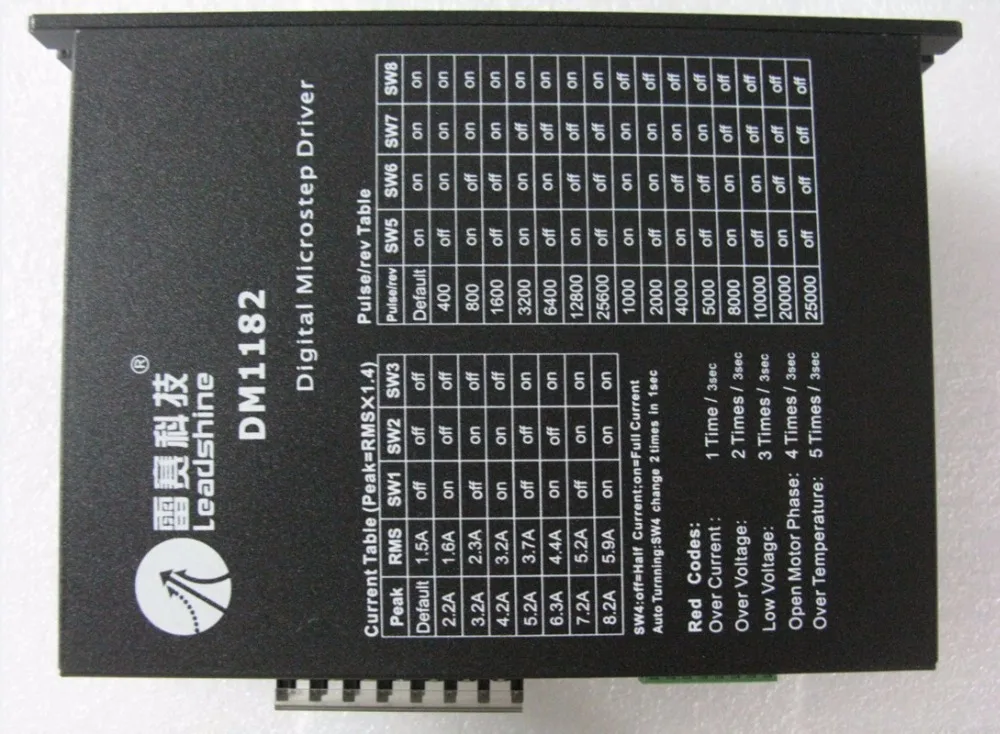 DM1182 обновление ND1182 Leadshine NEMA34 NEMA42 2 фазный Драйвер шагового двигателя 110 В