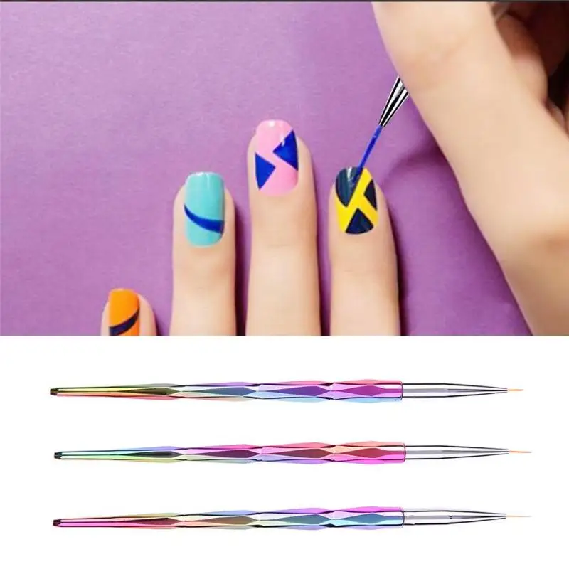 3 Size Nail Art Dotting Pen Acrylic Rhinestone Crystal UV Gel Painting