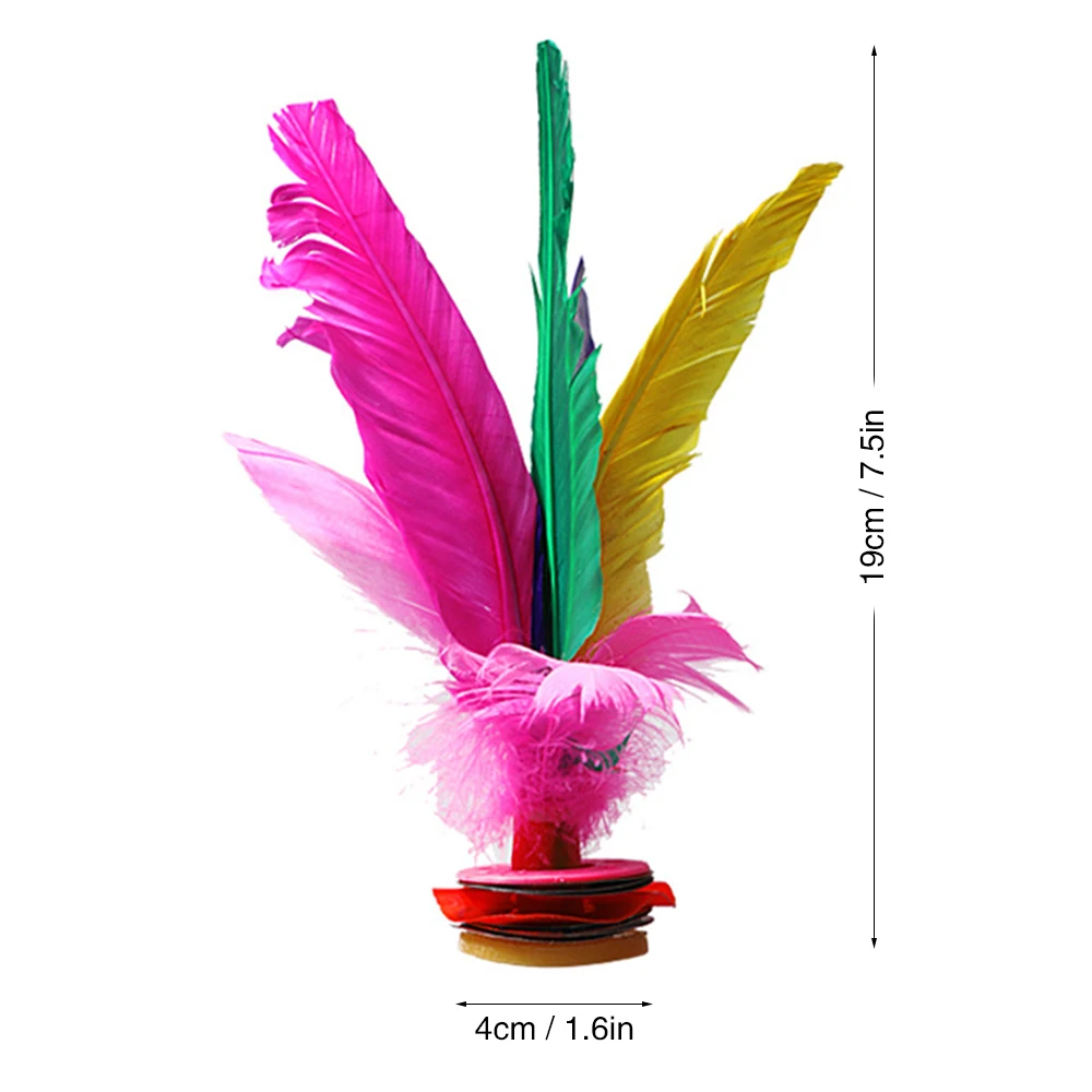 Details about   2 Pcs Colorful Feather Kick Shuttlecock Chinese Sports Jianzi Outdoor Game~. 