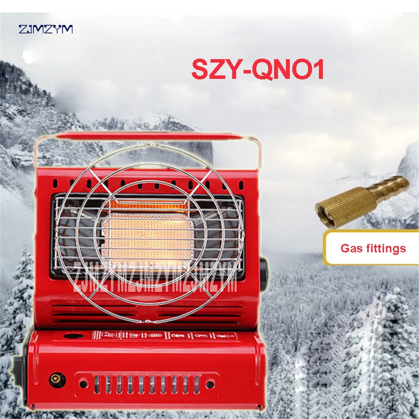

SZY-QNO1 Outdoor 2 in 1 New Heater / Portable Gas / Portable Oven Portable Gas Stove / Gas Stove For Camping And Fishing 1.3KW