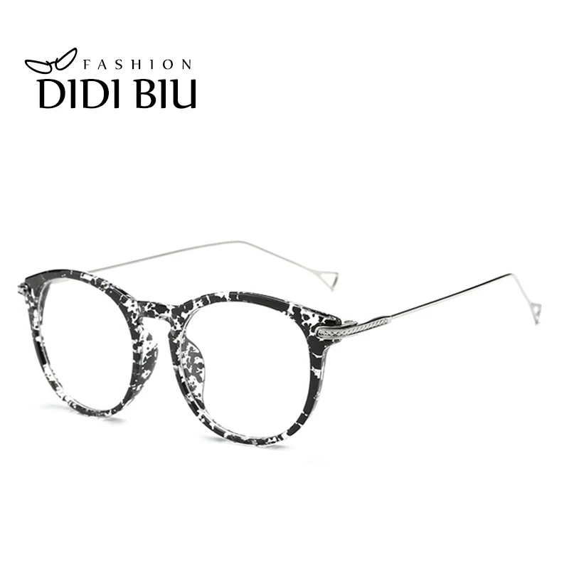 DIDI, ретро очки, оправа для мужчин и женщин, прозрачные линзы, Круглый Сплав, высокое качество, защита глаз, очки для чтения, Lunette De Vue U557