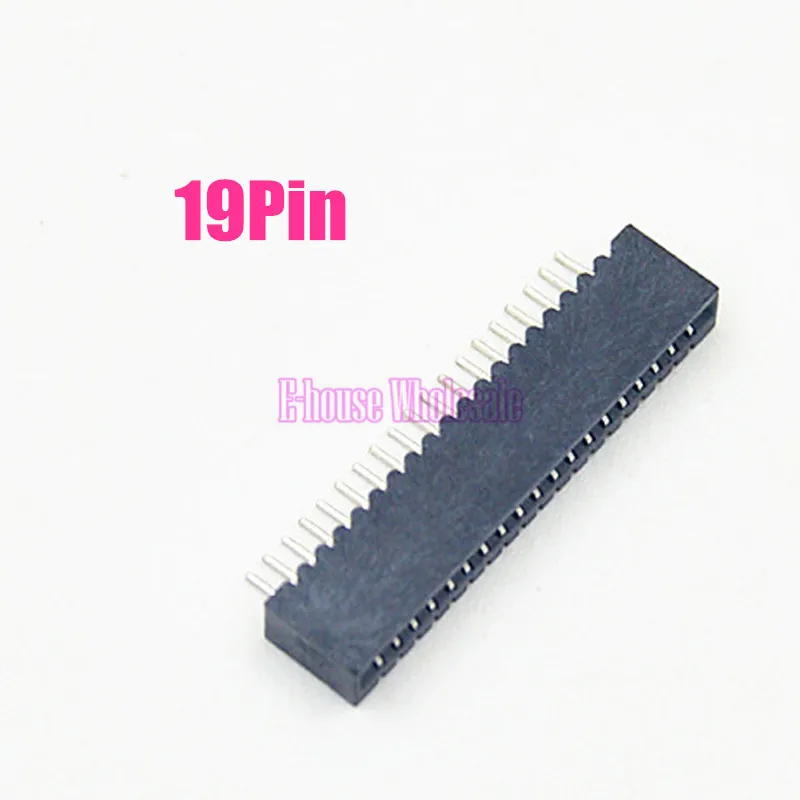 [10PC/ LOT] 19Pin Flex Ribbon Cable Connect Port Conductive Film Socket