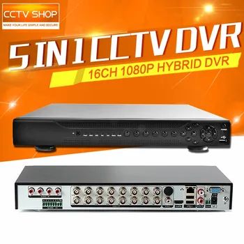 5 в 1 Hybrid DVR Регистраторы 16CH AHD 1080 P 16CH CVI TVI CVBS 16 каналов 2 * SATA HDD AHD DVR 16CH NVR DVR Регистраторы