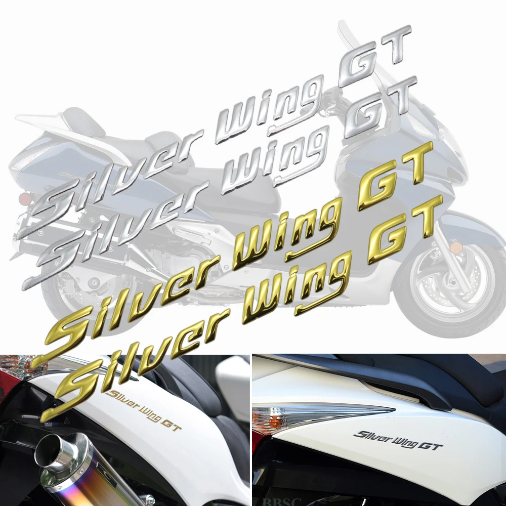 

Motorcycle tail Decal body Sticker 3D emblem For Honda silver wing / GT 250 400 600