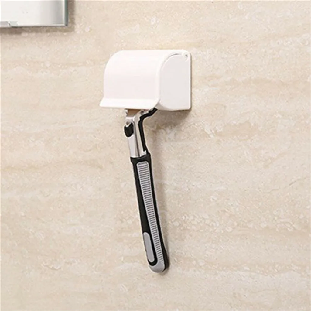 

Mens Razor Shaver Hanger 1Pcs Razor Steel Holder Wall Shaving Bathroom Rack Wall Adhesive Storage Hook Bathroom Accessory &&9