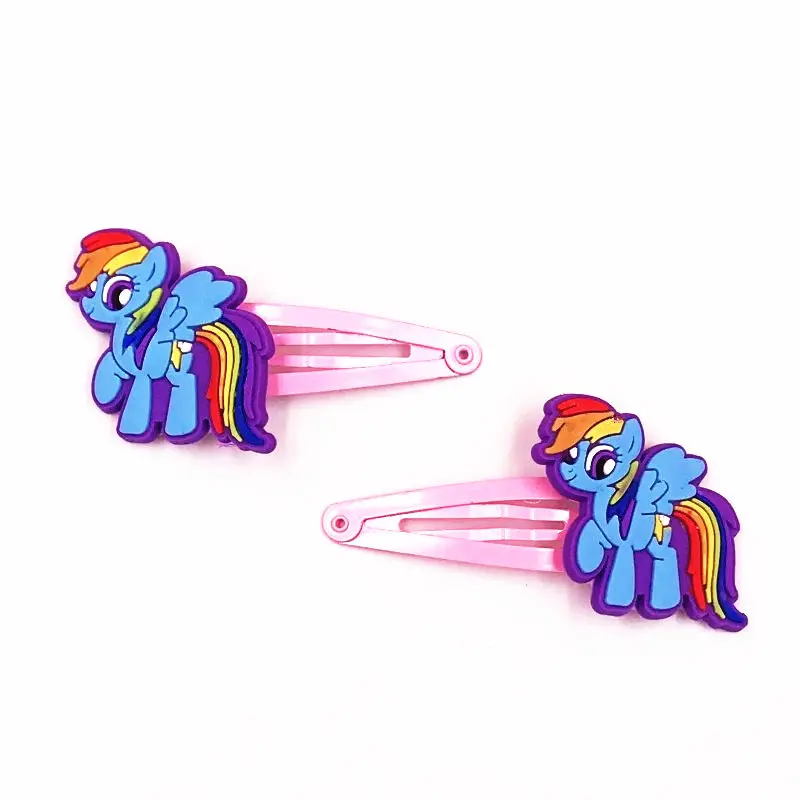 4 шт. заколки для волос My Little Baoli Poni Horse Rainbow Tail аксессуары девочек эластичные