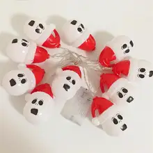 Kaigelin 2 м 10 светодиодный Сказочный гирлянда светодиодный Снеговик гирлянды для новогодняя елка, для дома украшения в помещении на батарейках