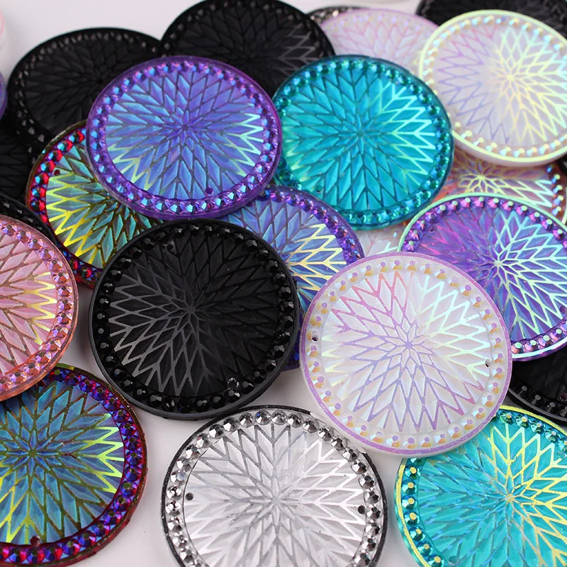 Taidian 35mm Round Resin Gems Stone For 