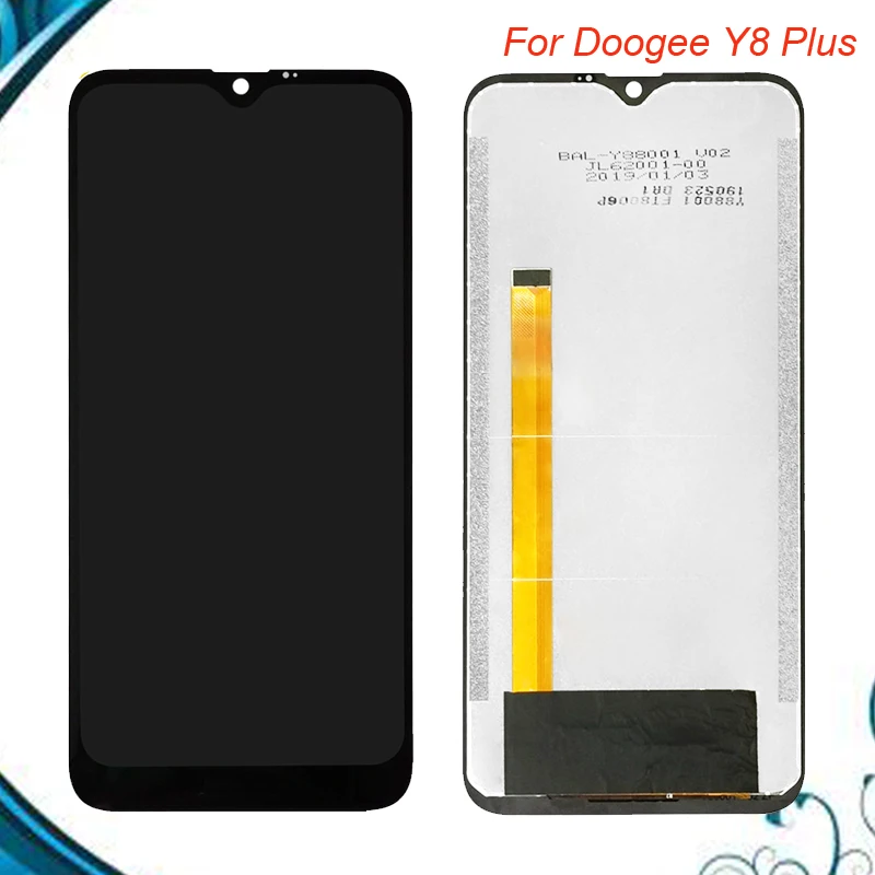 Протестирован для Doogee Y8 Plus ЖК-дисплей и инструмент для ремонта сенсорного экрана в сборе части Мобильные аксессуары для Y8 Plus lcd
